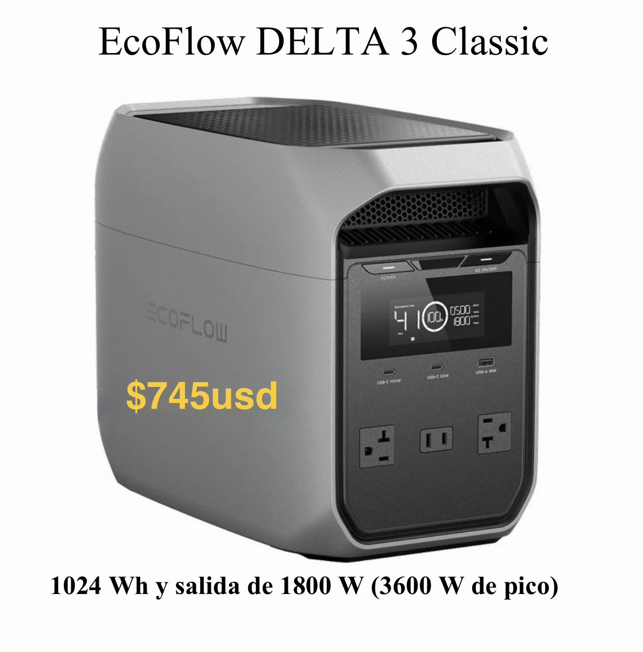 Ecoflow delta 3 clásica