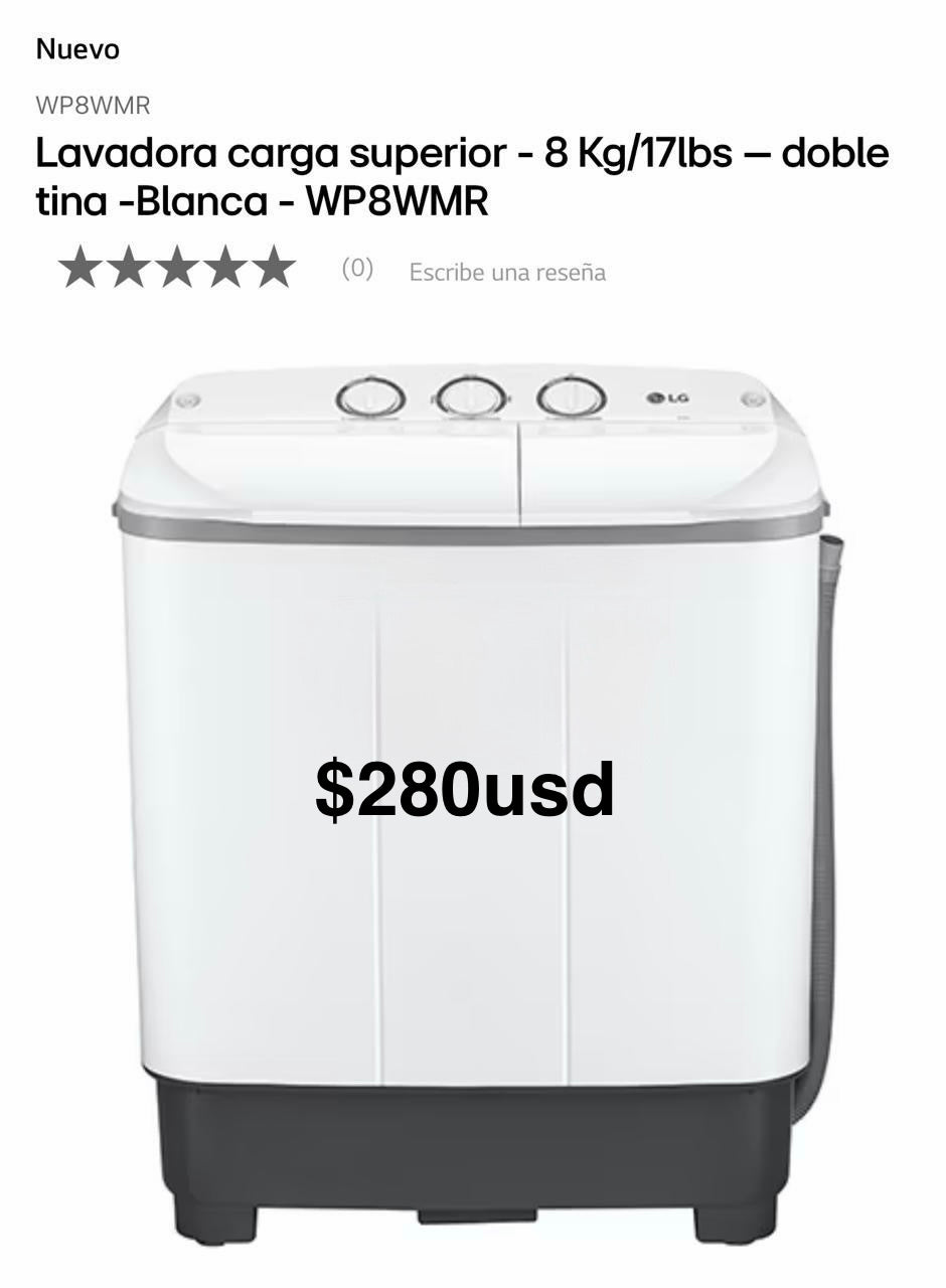 Lavadora semiautomática