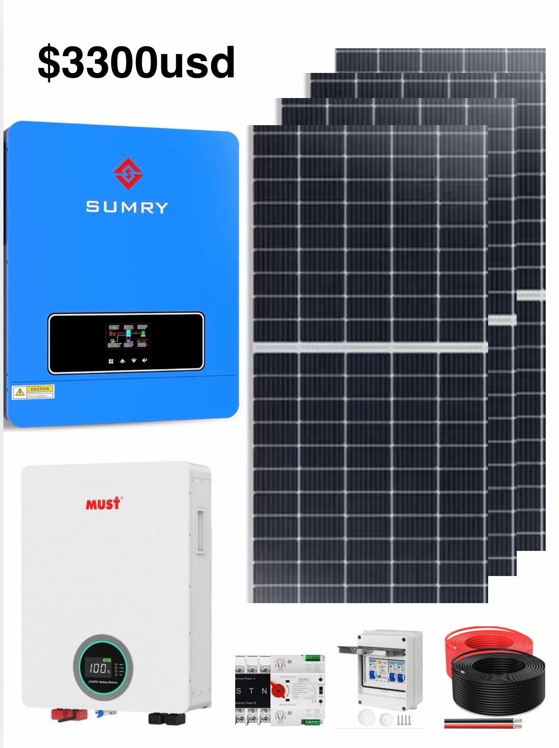 Kit solar 5000kwh