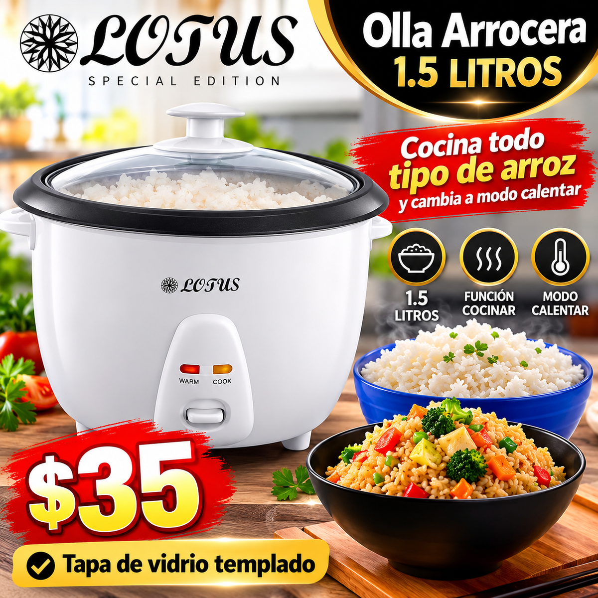 Olla arrosera 1.5lt
