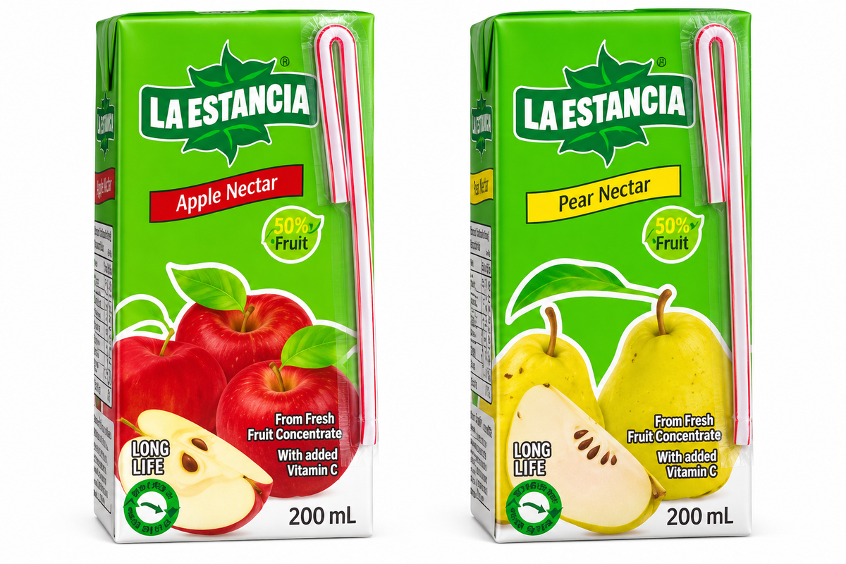 Jugo de manzana y pera la estancia