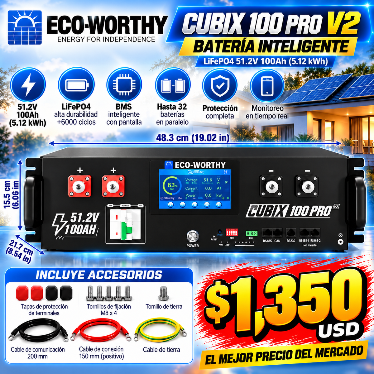 Bateria Eco-Worthy