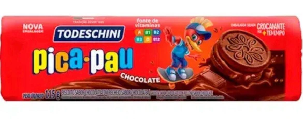 Tubo de galleta rellena chocolate