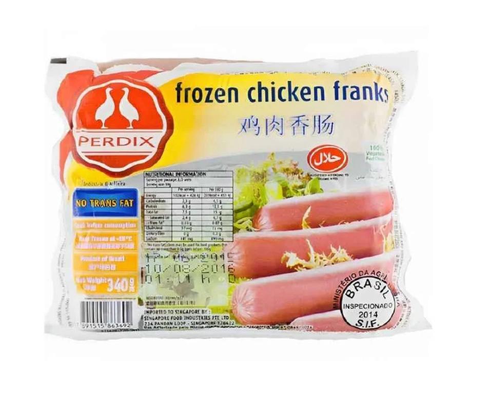 Paquete de salchicha 10 unidades (pollo no son ahumadas 2 pqt por $5