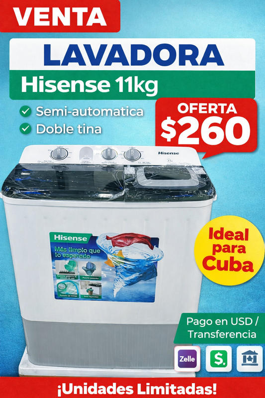 Lavadora semiautomática