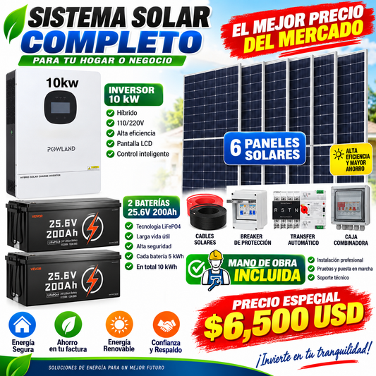 Kit solar 10k 110 y 220