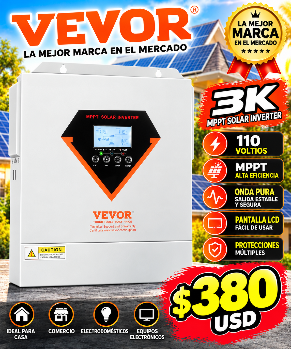 Inversor ibrido 3k 110v