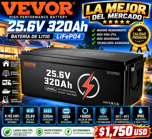 Batería VEVOR 25.6x320