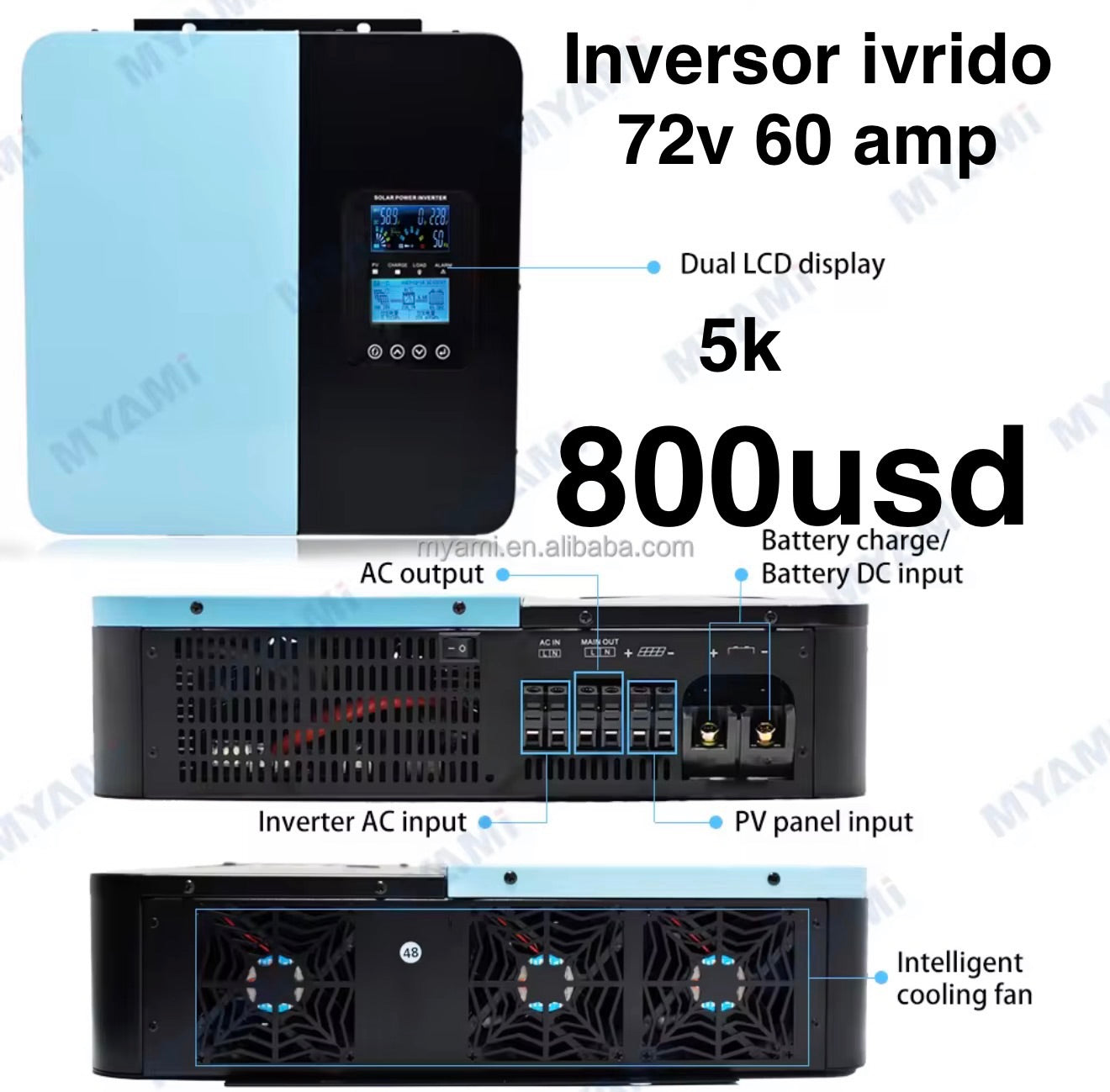 Inversor ibrido 5k