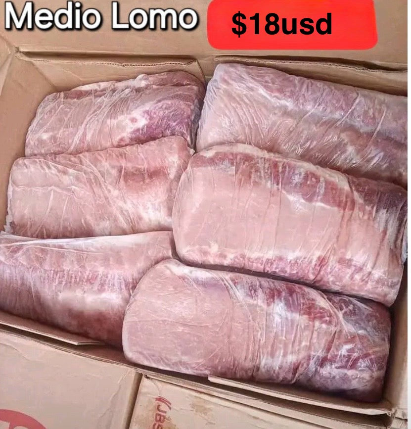 Medio lomo de cerdo 5 libras y pico a 6.75lb