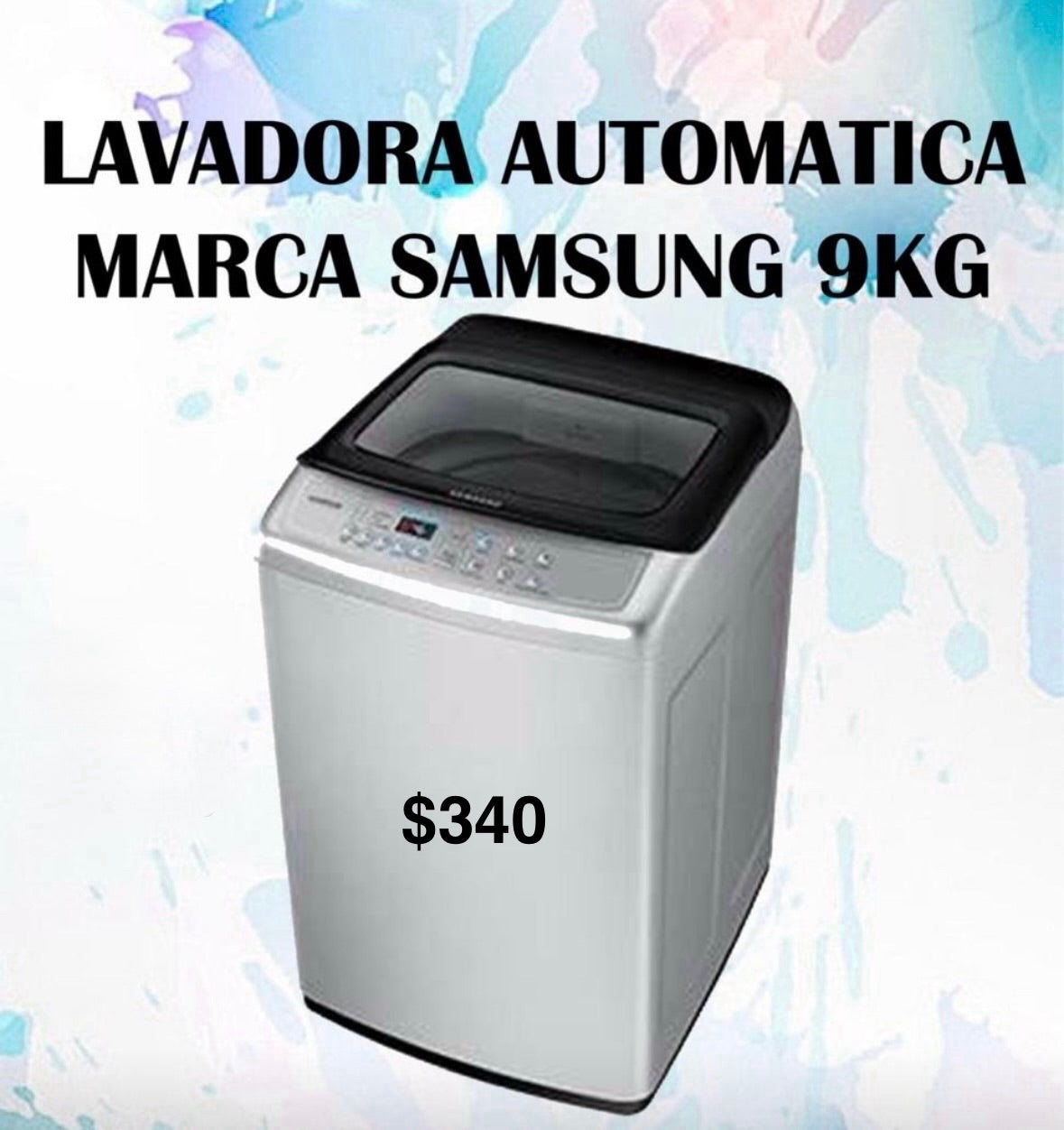 Lavadora Samsung automatica 9kg