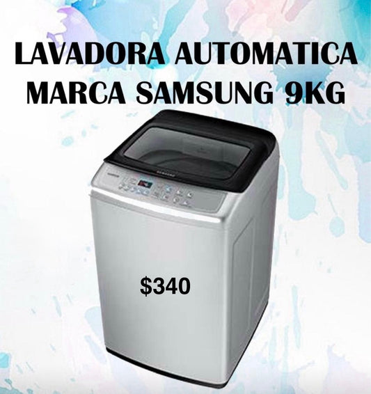 Lavadora Samsung automatica 9kg