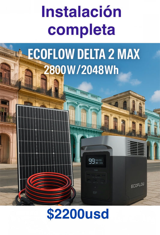 Ecoflow 4800w 2048wh con panel + instalación completa