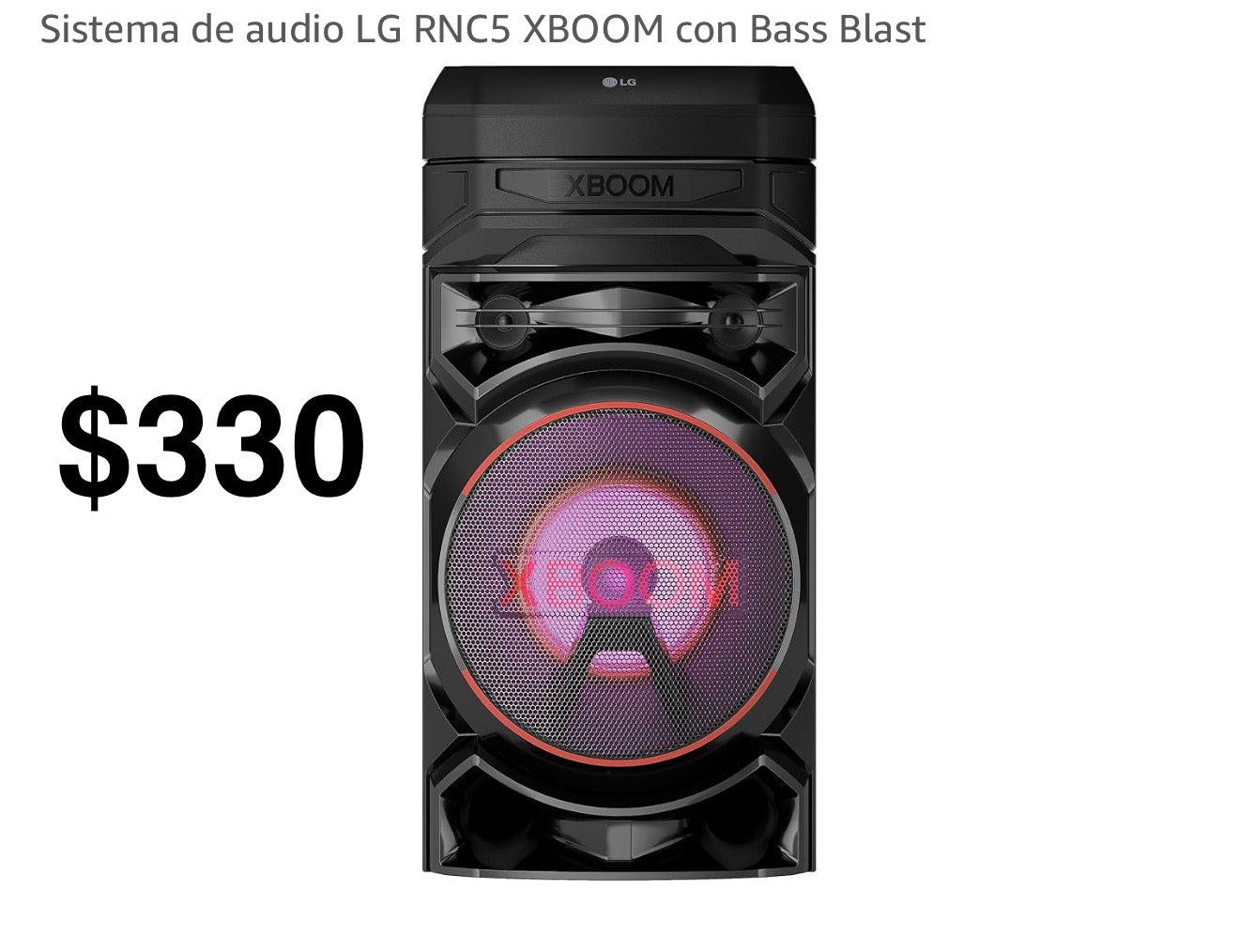 Equipo de musica Sistema de audio LG RNC5 XBOOM con Bass Blast