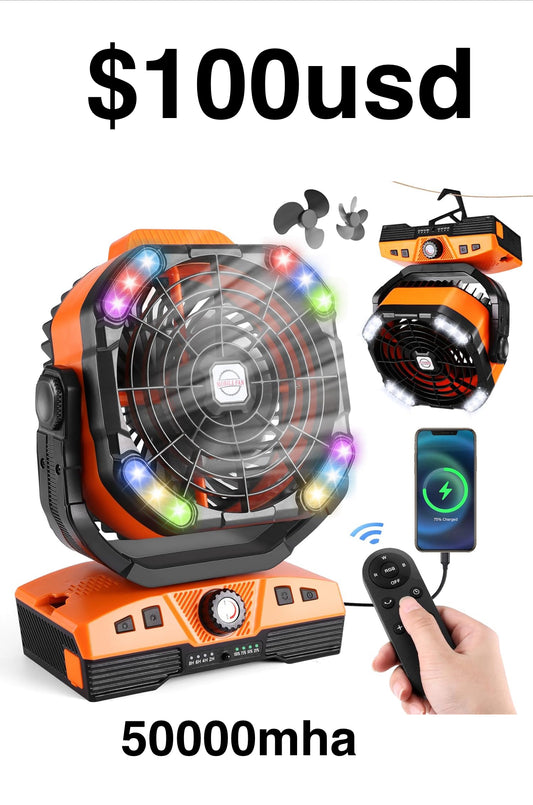 Ventilador recargable 50000mha