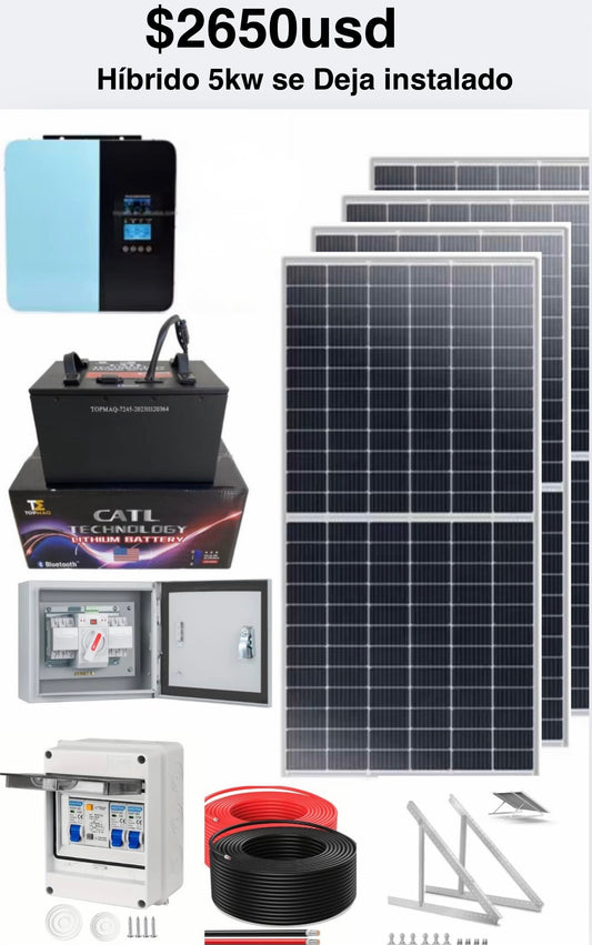 Kit solar se Deja intalado