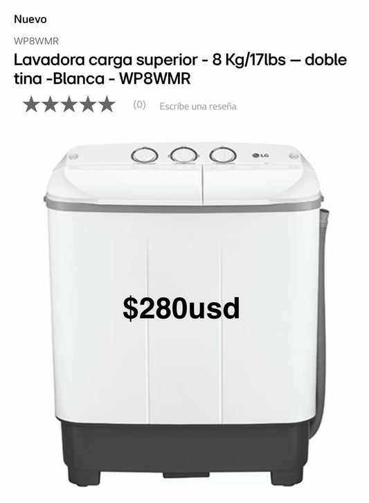 Lavadora semiautomática