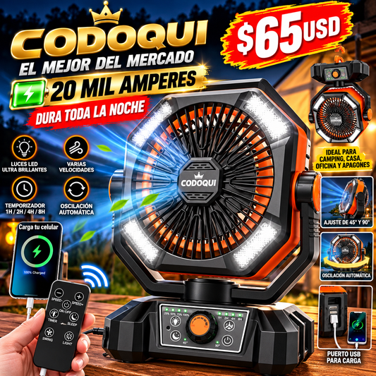 Ventilador recargable