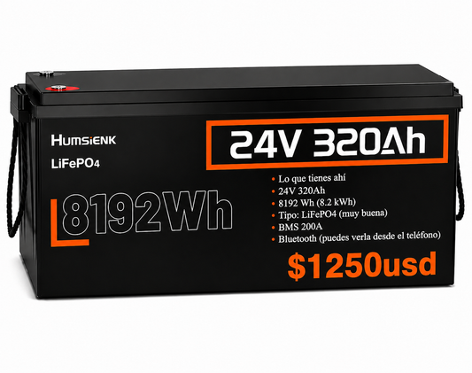 Baterias 24x320Ah 8192 wh