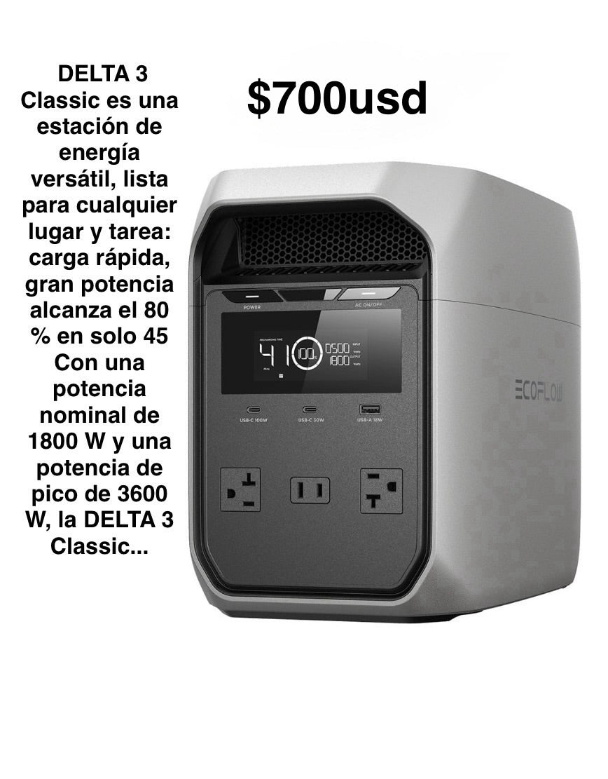 Ecoflow delta 3 clásica