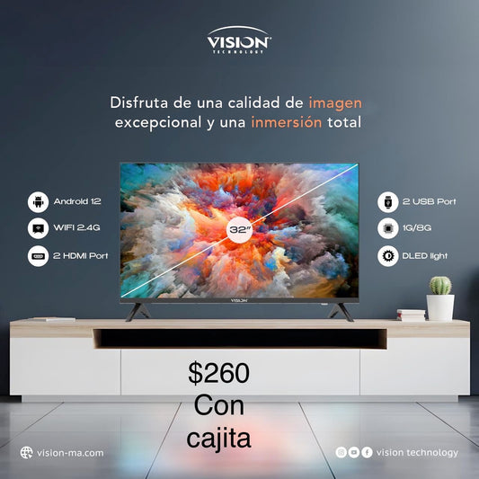 TV -32” con cajita incluida