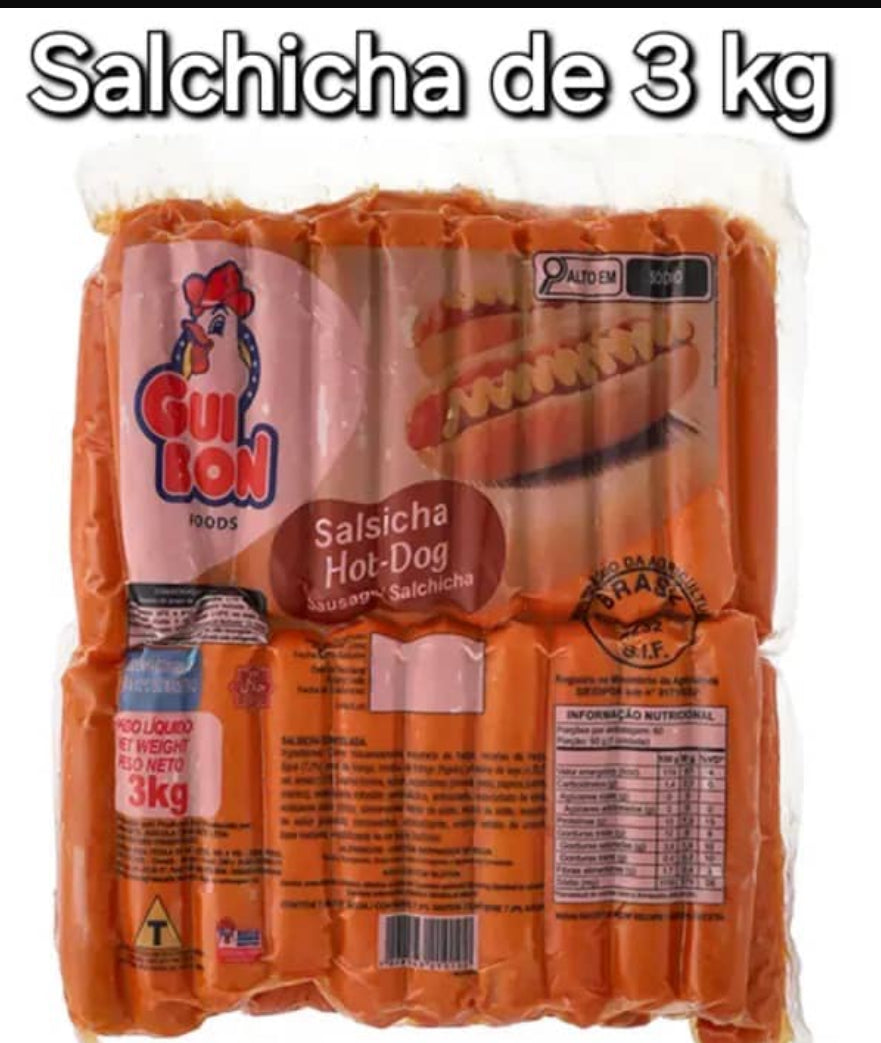 Salchicha grande 60u/n 3kg