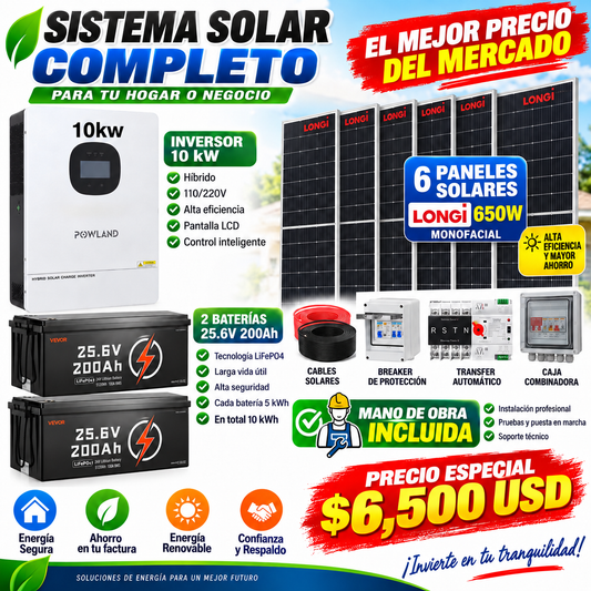Kit solar 10k 110 y 220