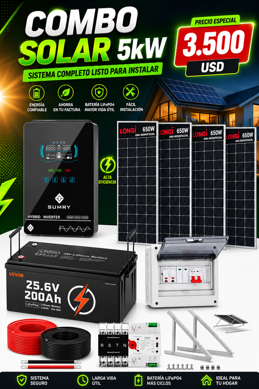 Kit solar 5k