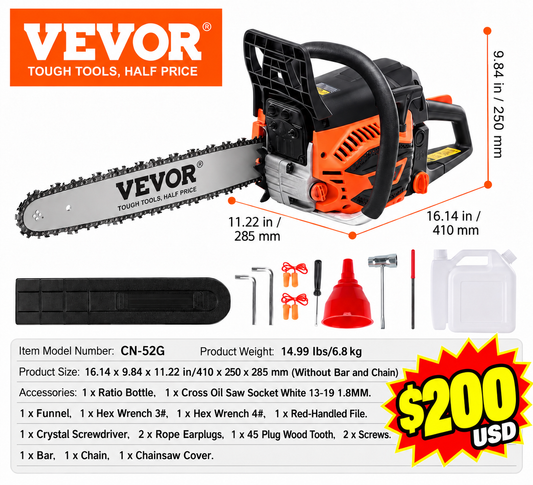 Motosierra de gasolina VEVOR