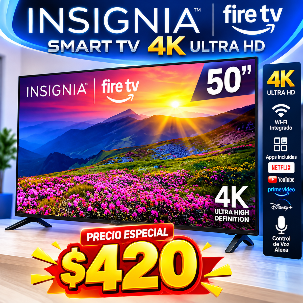 Tv isignia 50”