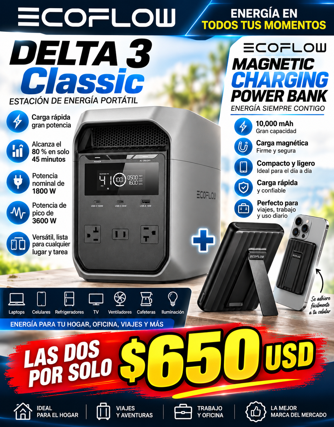 Ecoflow delta 3 clásica