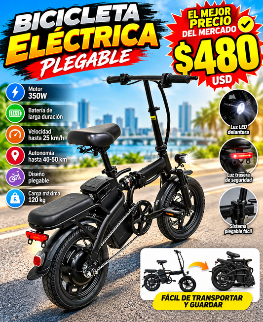 Bicicleta electrica pegable