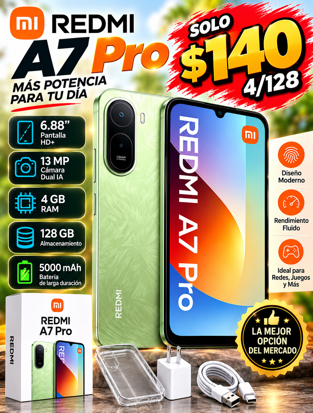 Telefono redmi A7 pro 4/128