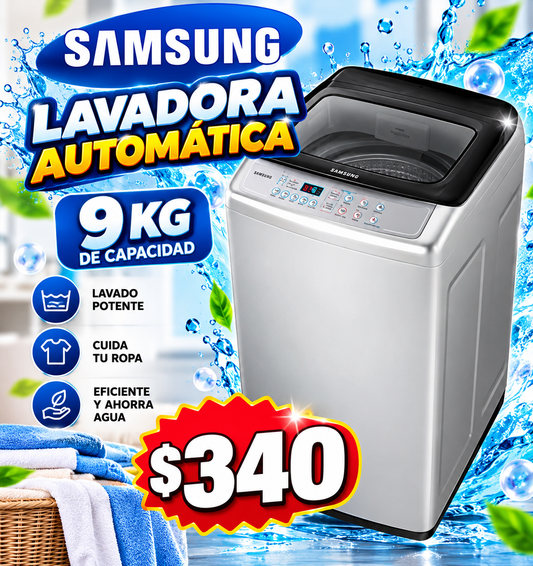 Lavadora Samsung automatica 9kg