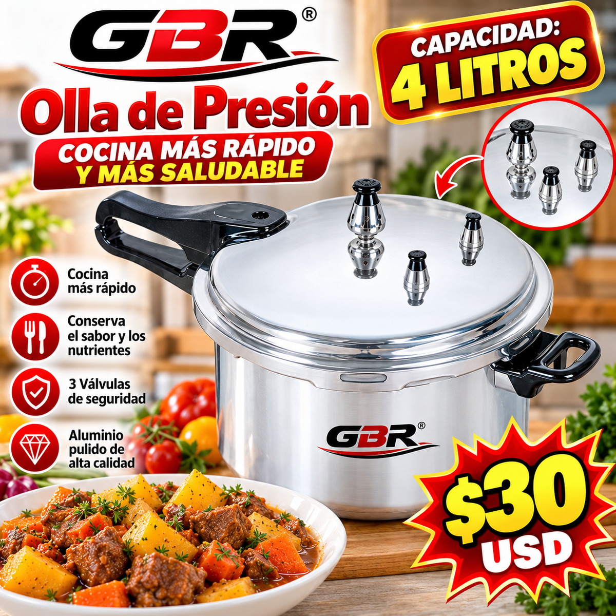 Olla de precion GBR